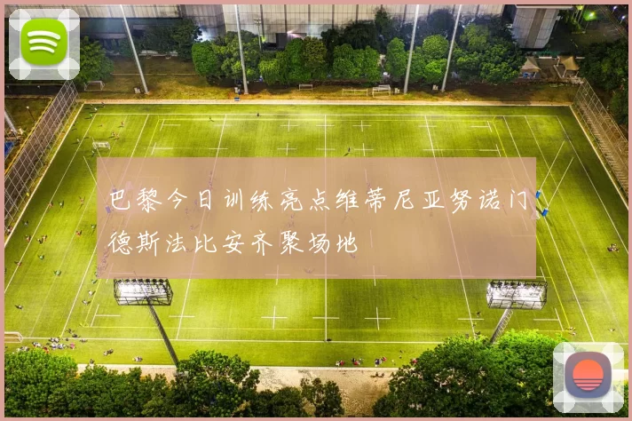 巴黎今日训练亮点维蒂尼亚努诺门德斯法比安齐聚场地